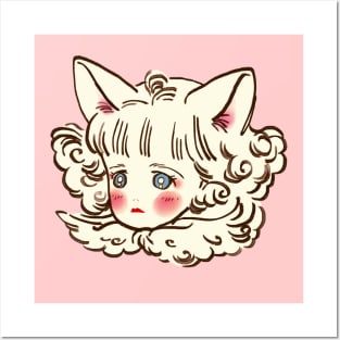 I draw pastel chibi neko / the star of cottonland Posters and Art